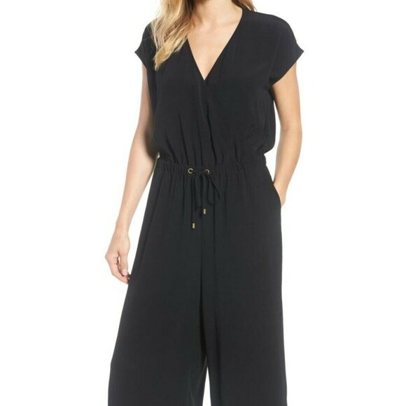 Eileen Fisher Black Wide Leg Jumpsuit - Picture 1 of 4